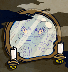 �����X�^�[�C���U�~���[�@Monster in the mirror